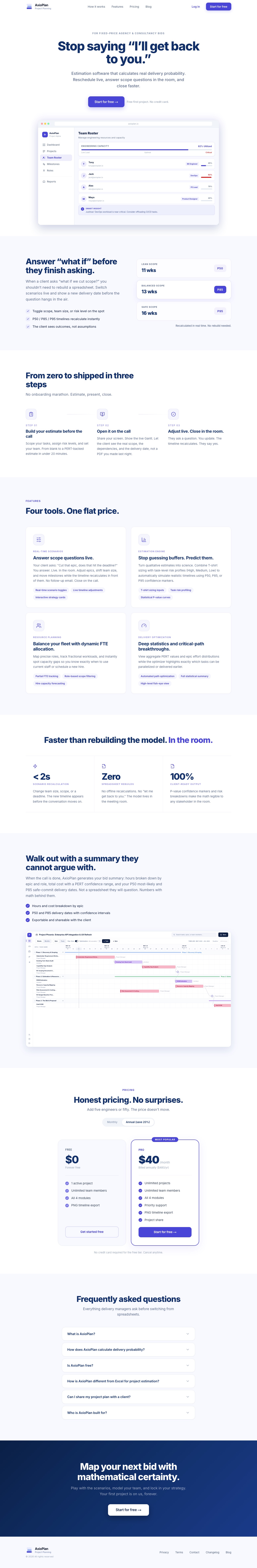 Feedback on axioplan.io
