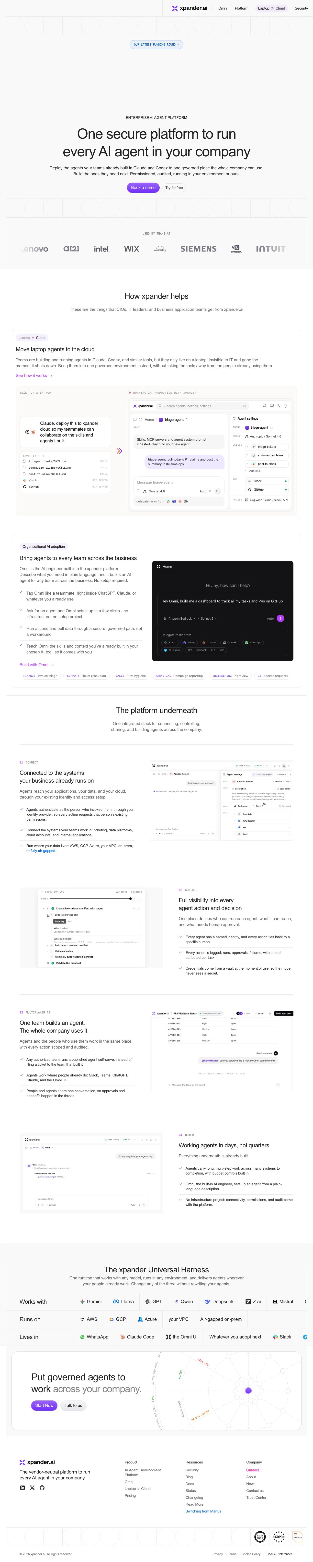 Desktop · 1280×900 · xpander.ai critique capture preview