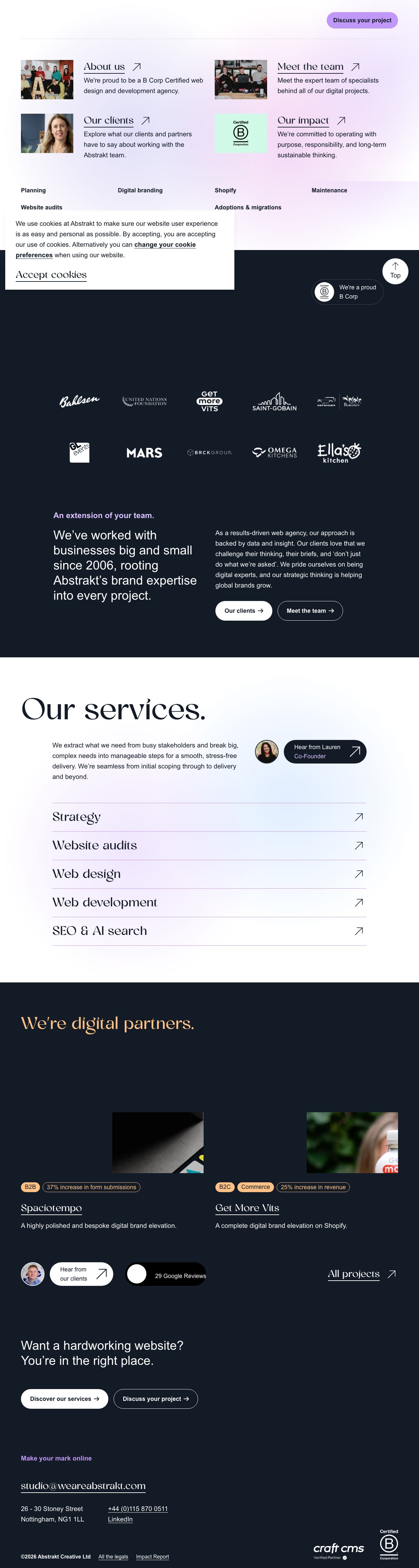 Desktop · 1280×900 · weareabstrakt.com critique capture preview