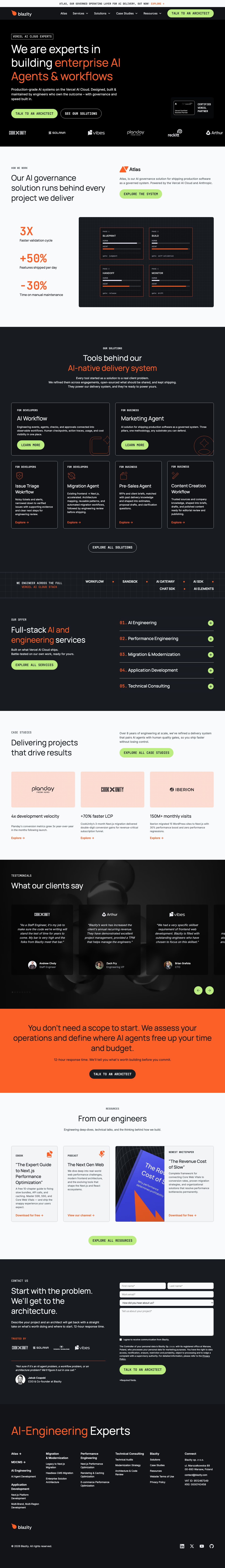 Desktop · 1280×900 · blazity.com critique capture preview