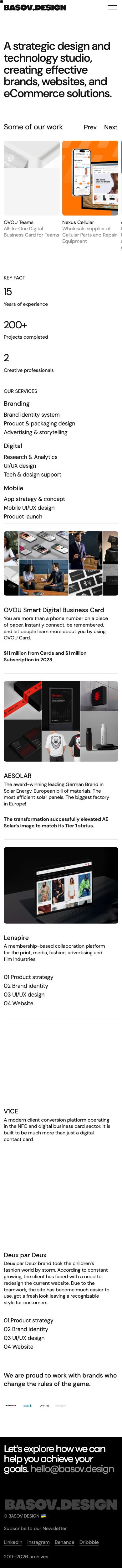 Mobile · 390×844 · basovdesign.com critique capture preview