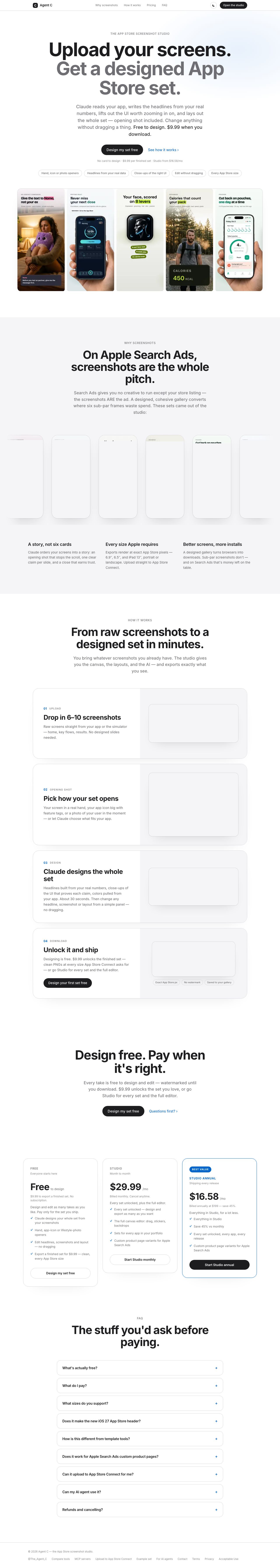 Desktop · 1280×900 · www.theagentc.io critique capture preview