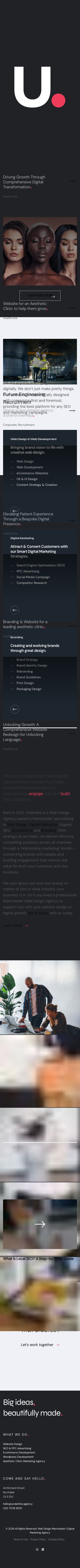 Mobile · 390×844 · underline.agency critique capture preview