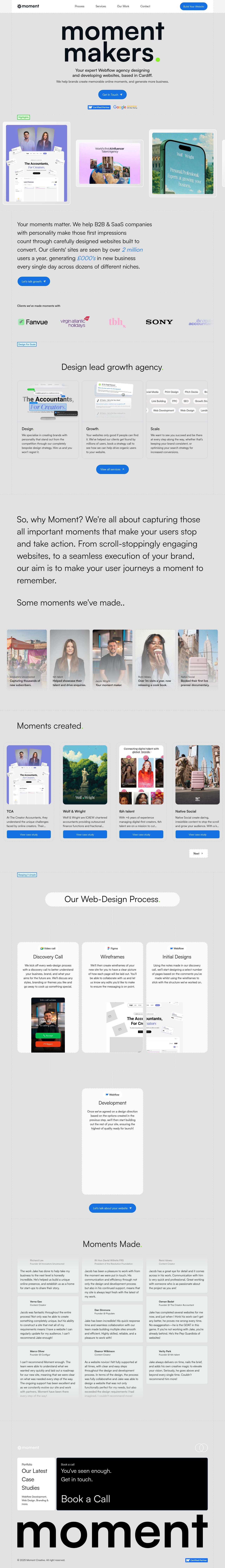 Desktop · 1280×900 · www.heymoment.co.uk critique capture preview