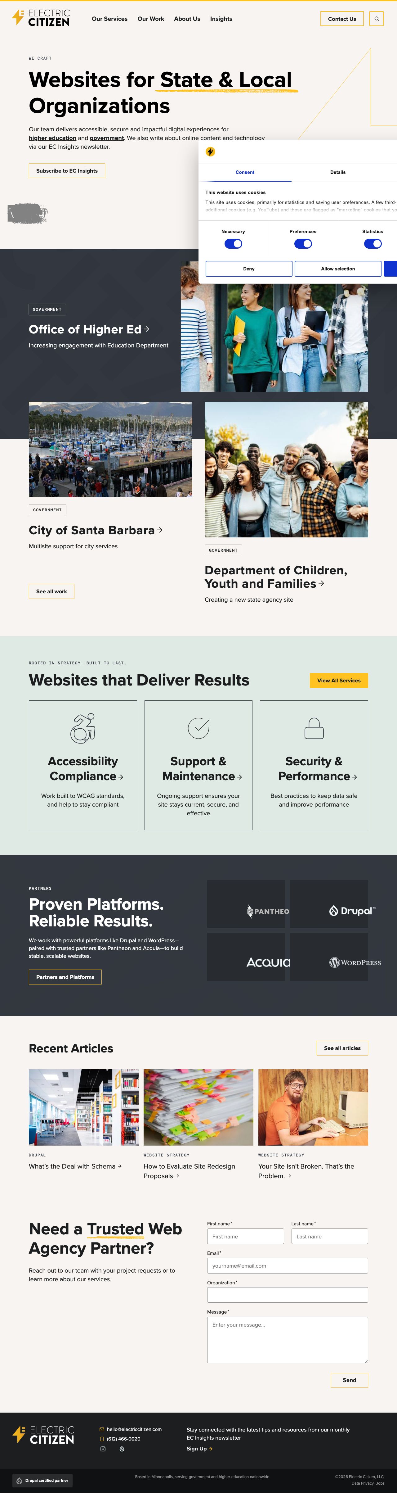Desktop · 1280×900 · electriccitizen.com critique capture preview
