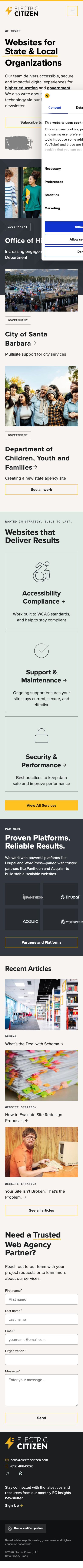 Mobile · 390×844 · electriccitizen.com critique capture preview