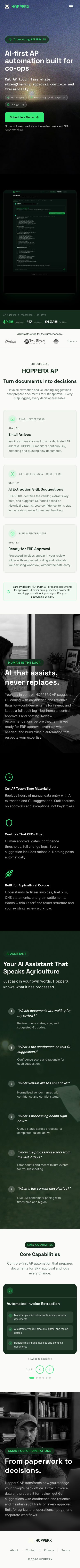 Mobile · 390×844 · hopperx.co critique capture preview