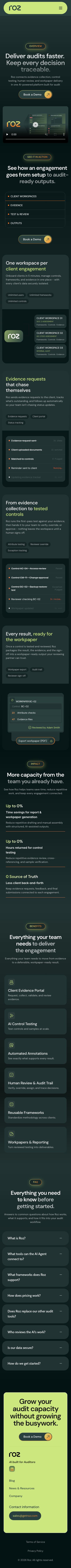 Mobile · 390×844 · getroz.com critique capture preview