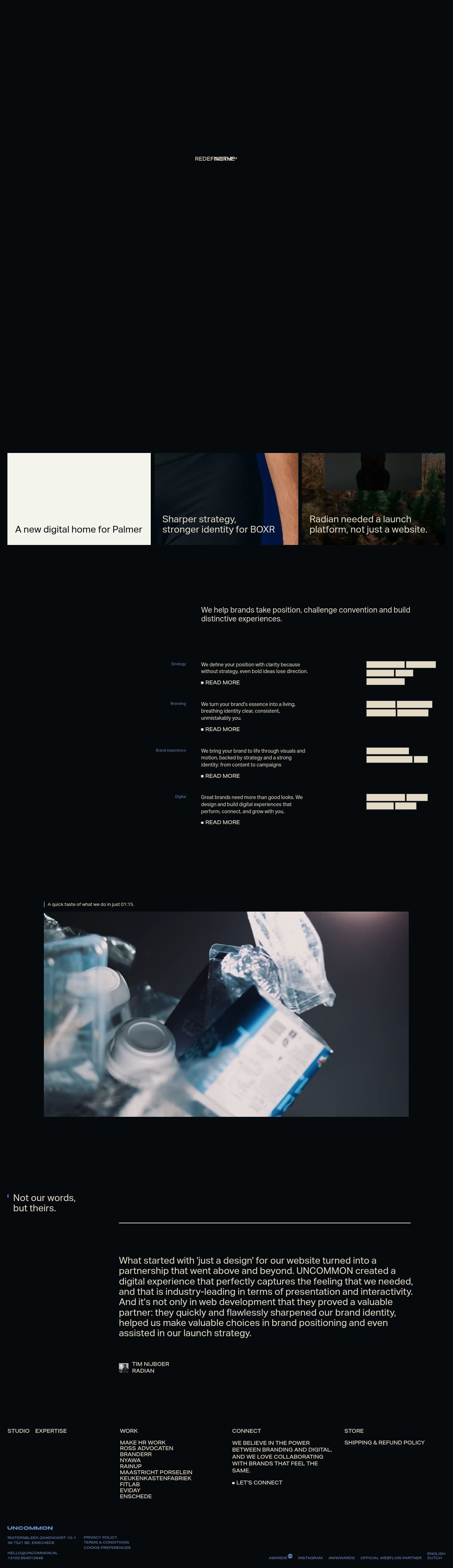 Desktop · 1280×900 · uncommon.nl critique capture preview
