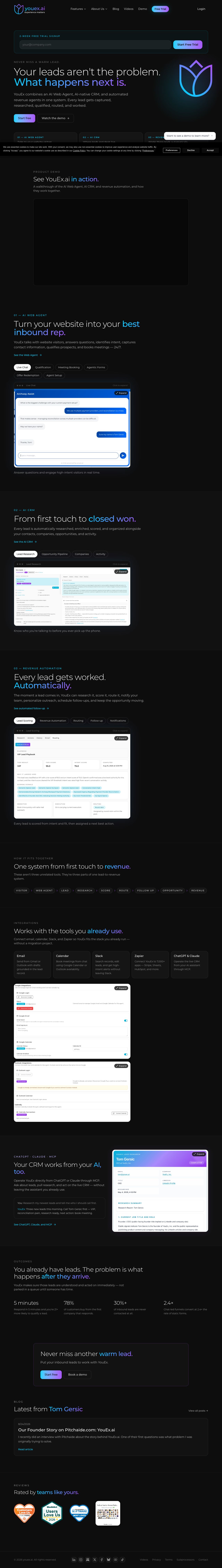 Desktop · 1280×900 · youex.ai critique capture preview