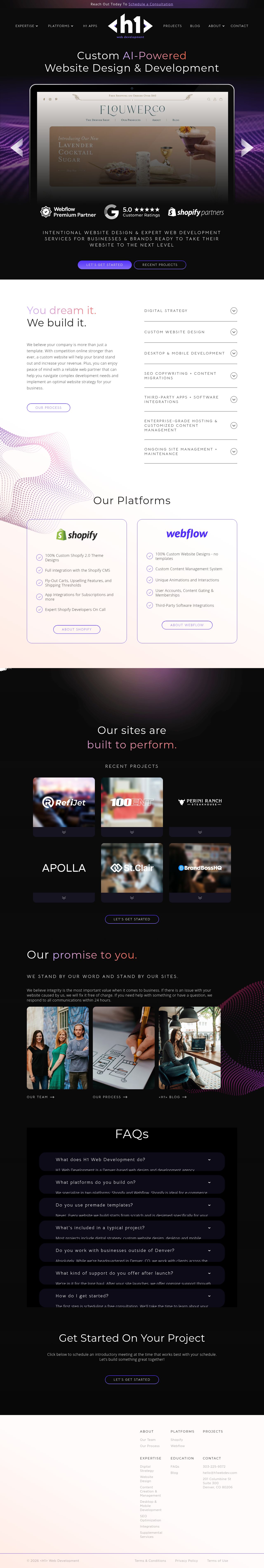 Desktop · 1280×900 · www.h1webdev.com critique capture preview