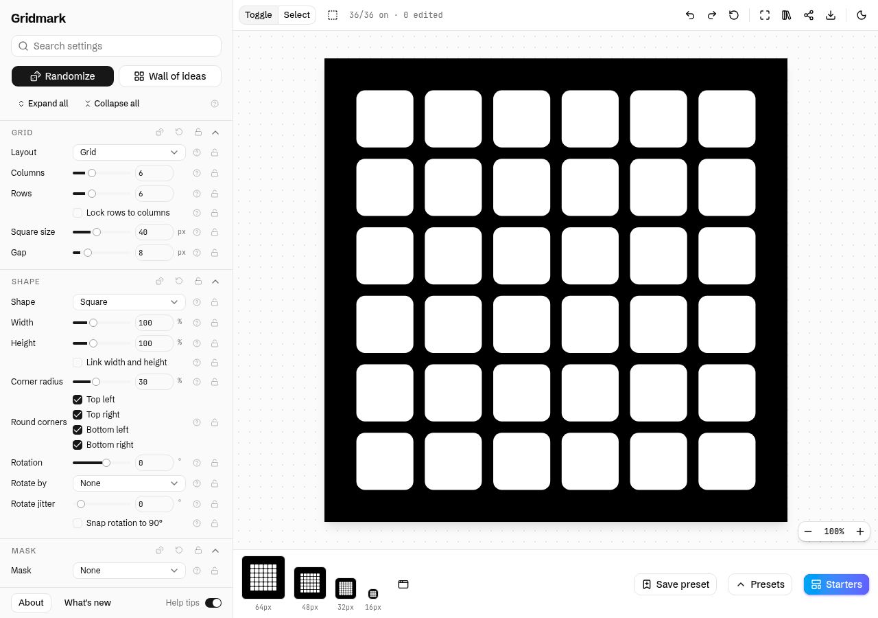 Desktop · 1280×900 · gridmark.dev critique capture preview