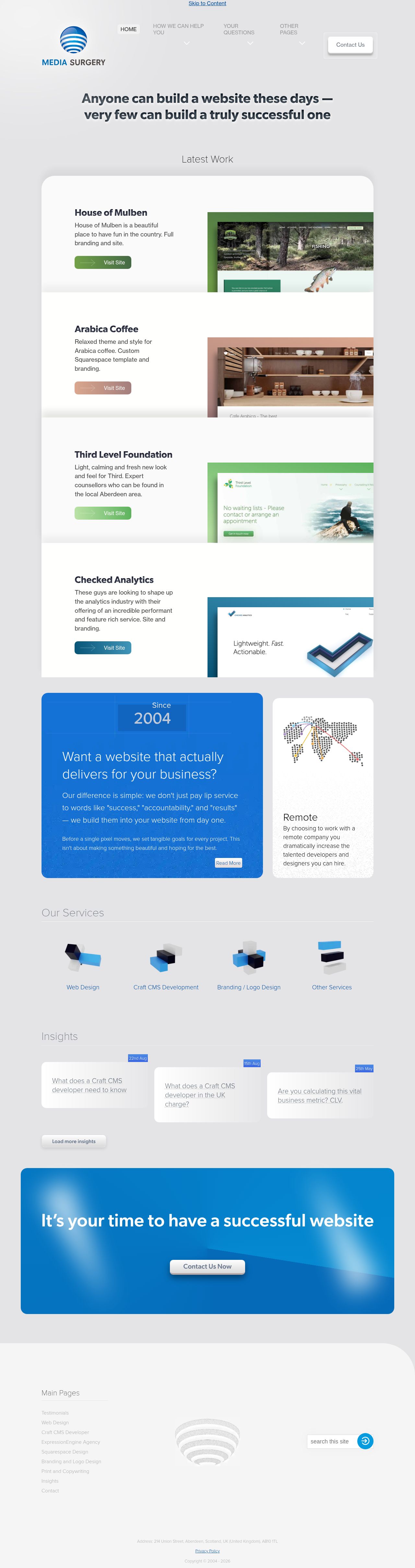 Desktop · 1280×900 · mediasurgery.co.uk critique capture preview