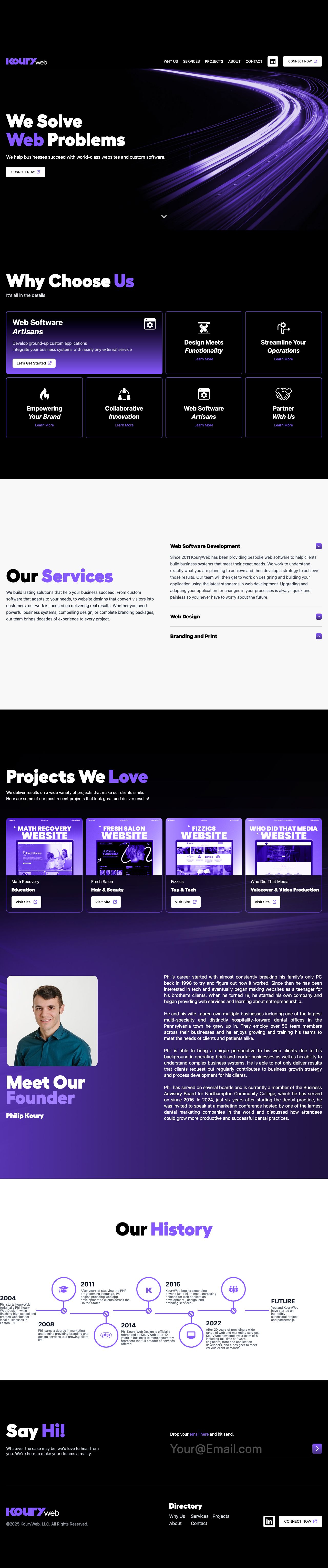 Desktop · 1280×900 · www.kouryweb.com critique capture preview