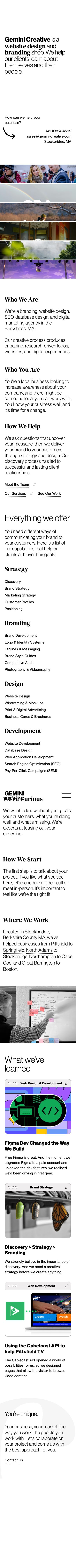 Mobile · 390×844 · gemini-creative.com critique capture preview