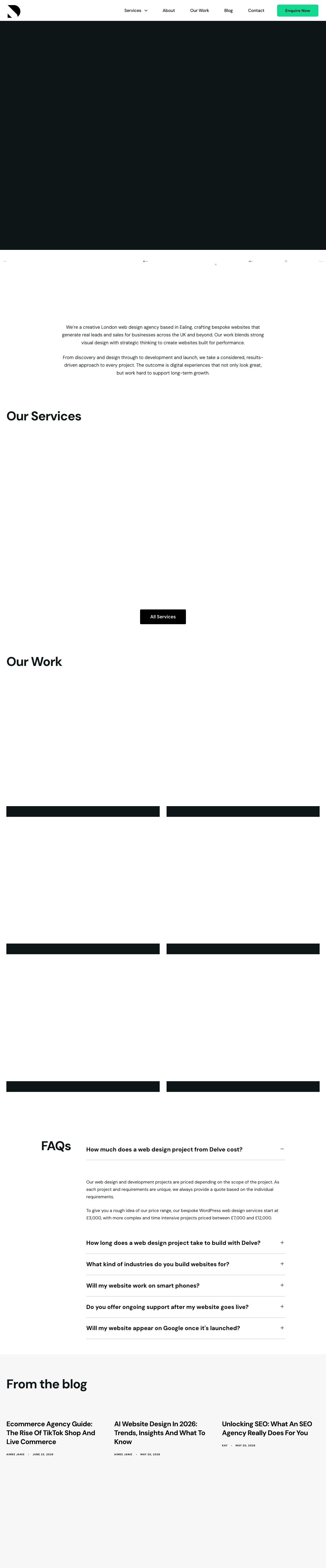 Desktop · 1280×900 · wearedelve.com critique capture preview