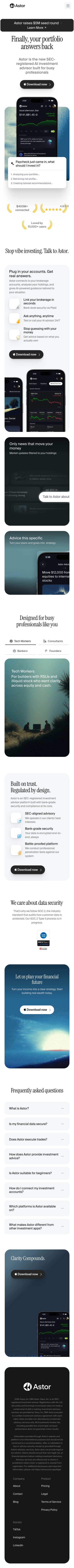 Mobile · 390×844 · www.astor.app critique capture preview