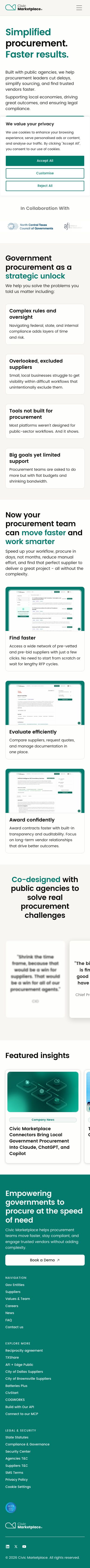 Mobile · 390×844 · www.civicmarketplace.com critique capture preview