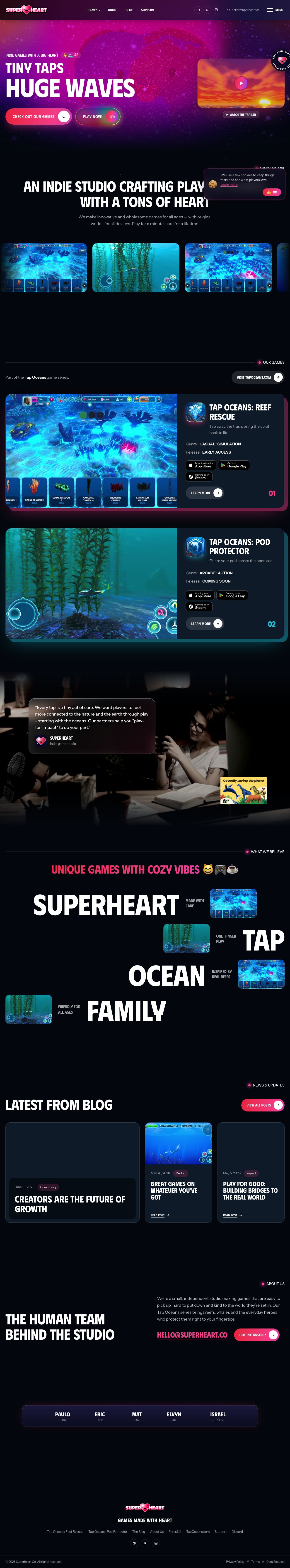 Desktop · 1280×900 · superheart.co critique capture preview