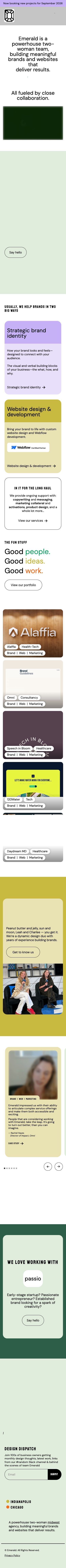 Mobile · 390×844 · www.emerald.design critique capture preview