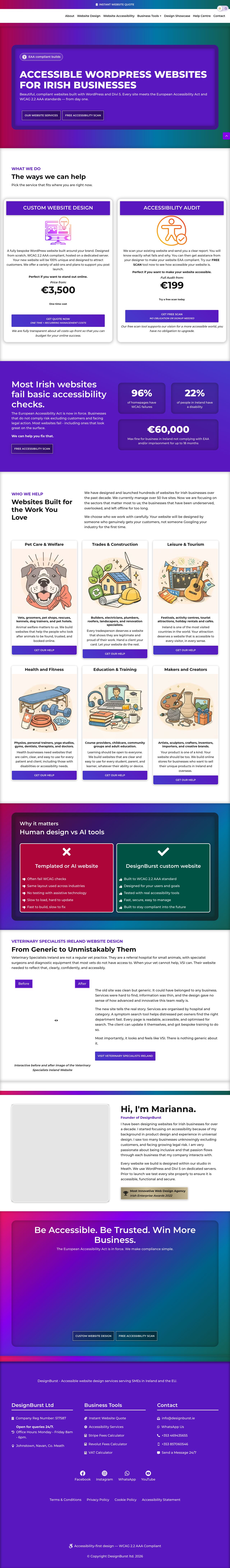 Desktop · 1280×900 · designburst.ie critique capture preview