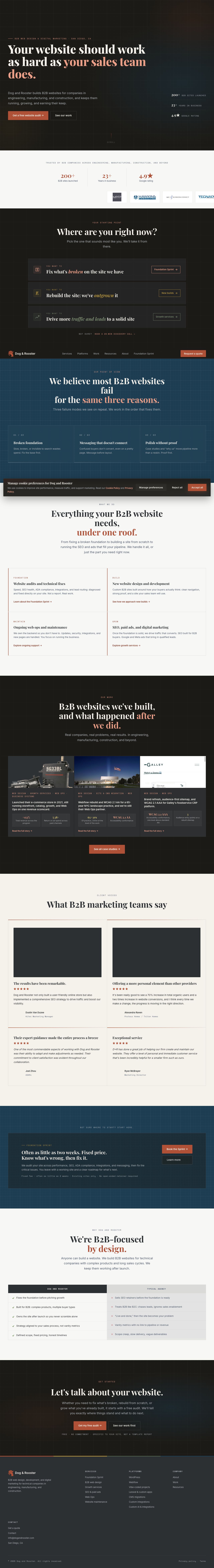 Desktop · 1280×900 · dogandrooster.com critique capture preview