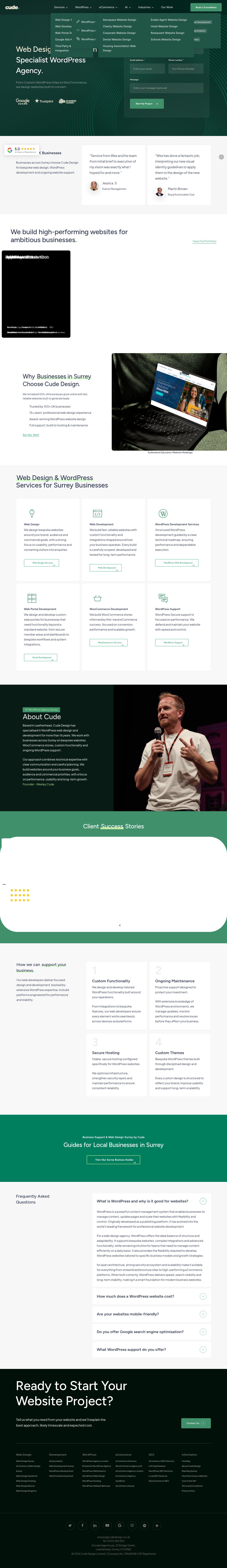 Desktop · 1280×900 · cudedesign.co.uk critique capture preview
