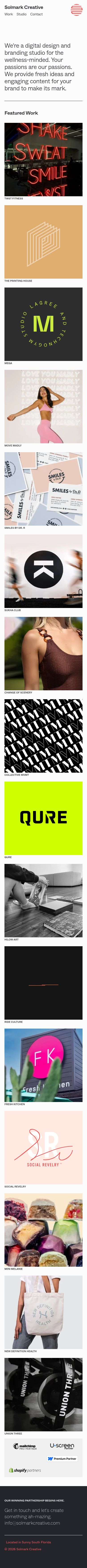 Mobile · 390×844 · www.solmarkcreative.com critique capture preview