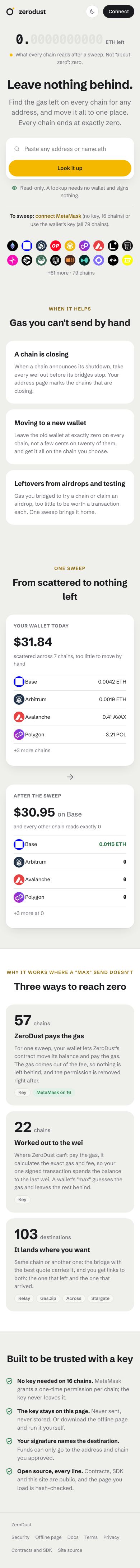 Mobile · 390×844 · www.zerodust.xyz critique capture preview