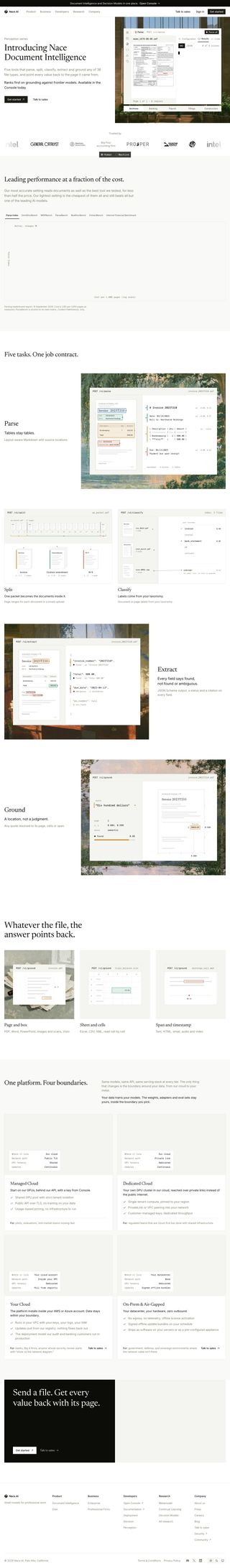 Document Intelligence review snapshot