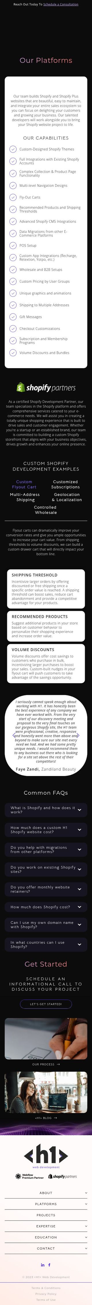 Shopify review snapshot