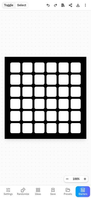 Gridmark: logomark generator from a grid of shapes review snapshot