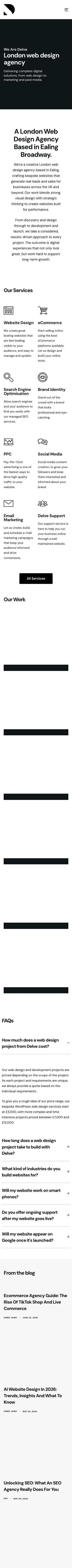 London Web Design Agency | Ealing Web Design Agency | Delve review snapshot
