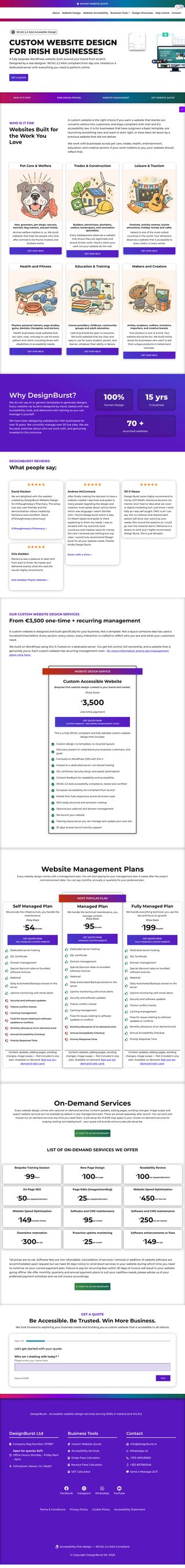 !Website Design review snapshot