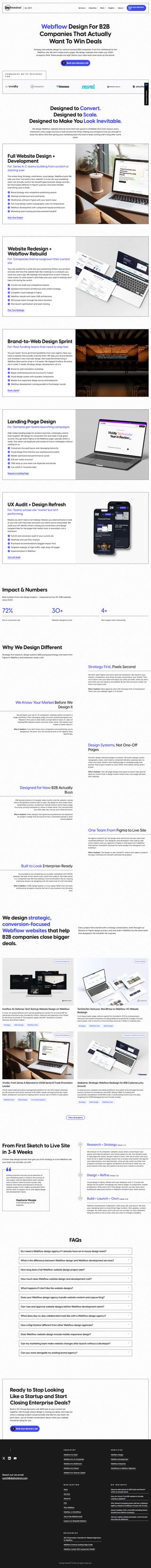 Webflow Design review snapshot