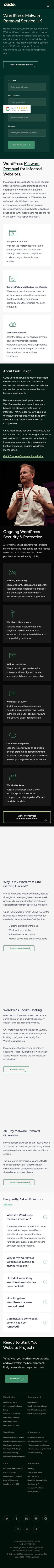 Malware Removal Hacked WordPress review snapshot